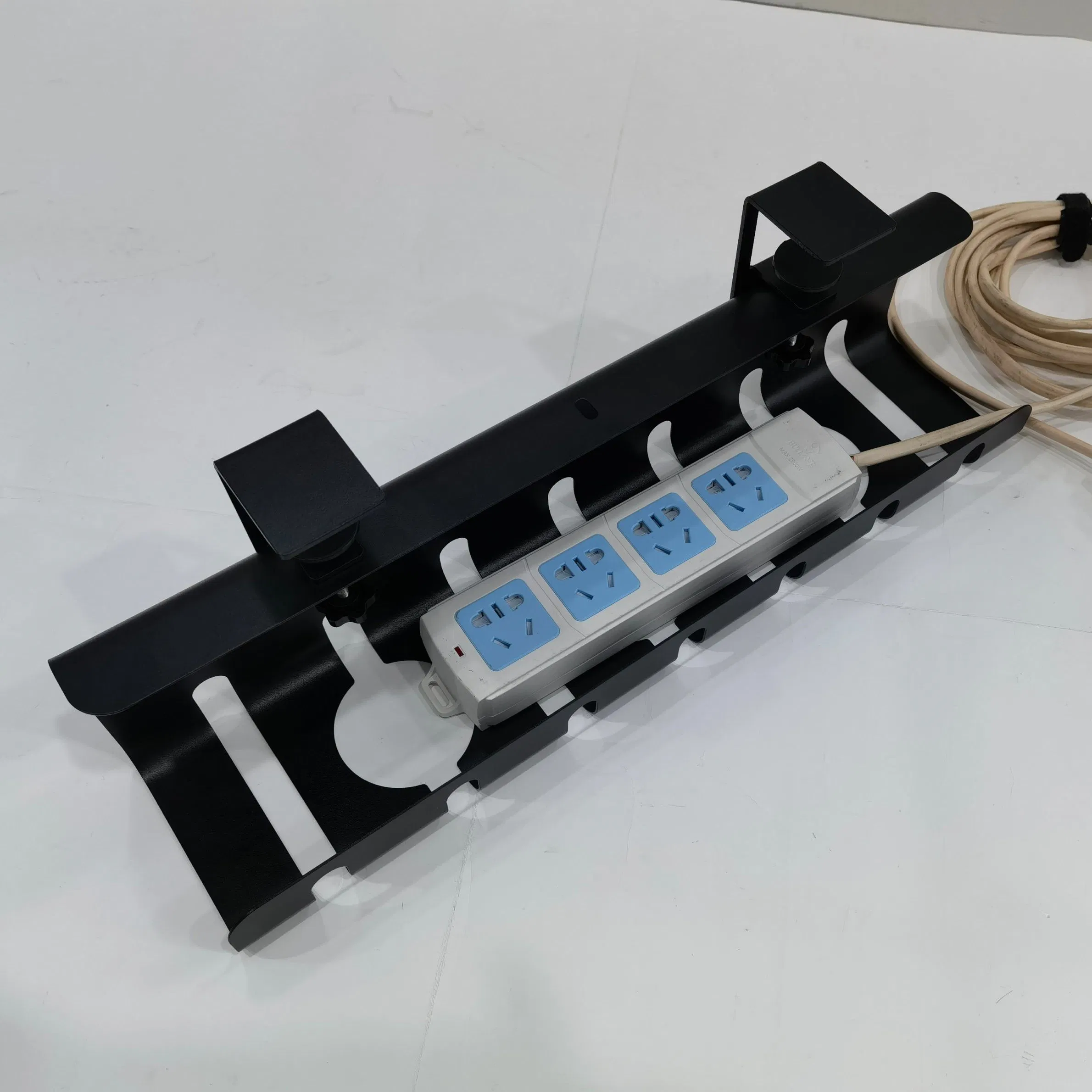 19 Inch 2u Cable Manager 12 Port Metal Duct with Cover Metal Plate