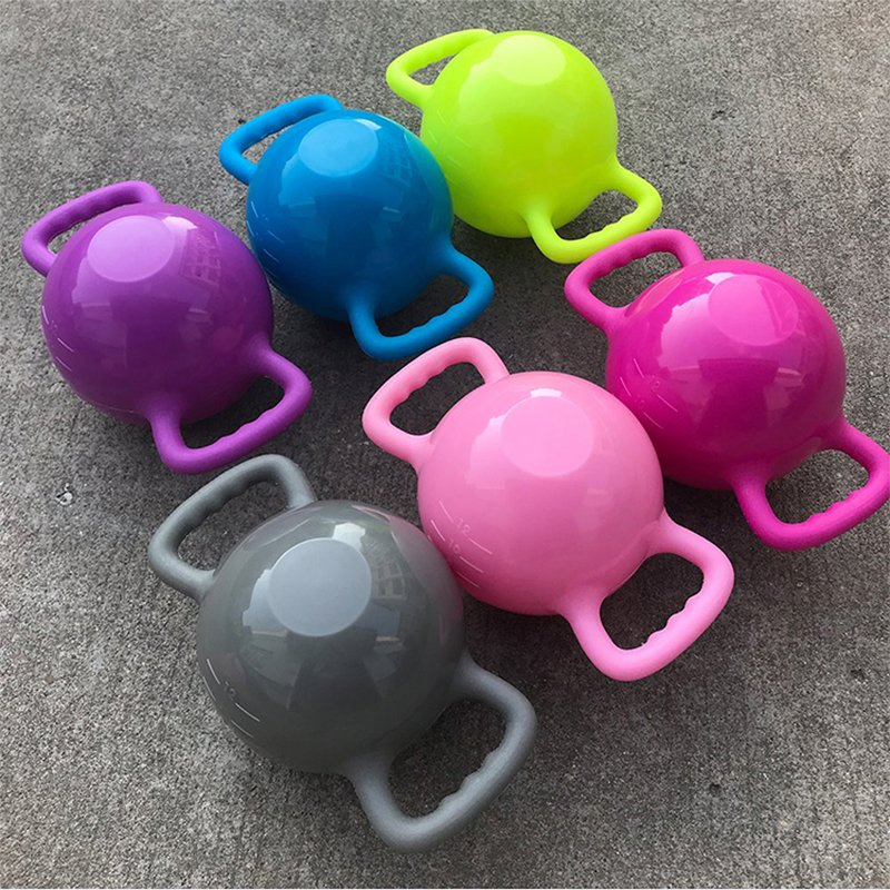 Dual Handle Dumbbell Adjustable Weight PVC Water Filled Kettlebell