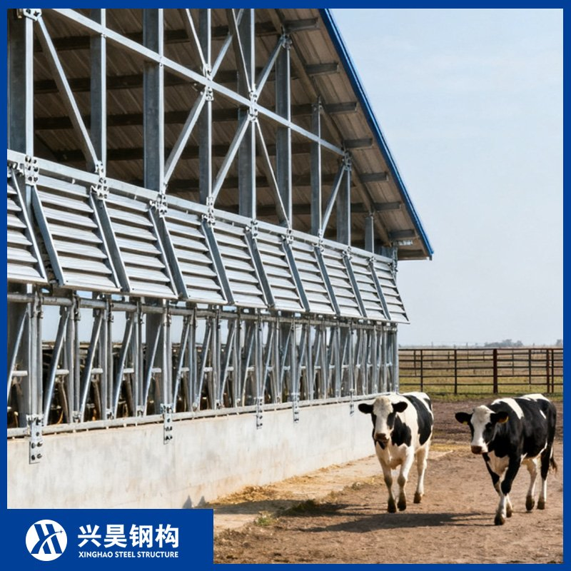 Climate-Adaptive Steel Building Prefab Metal Storage Farming Equipment Steel Structure Sheep/Goat/Pig/Hog/Cattle/Cow/Poultry House/Shed