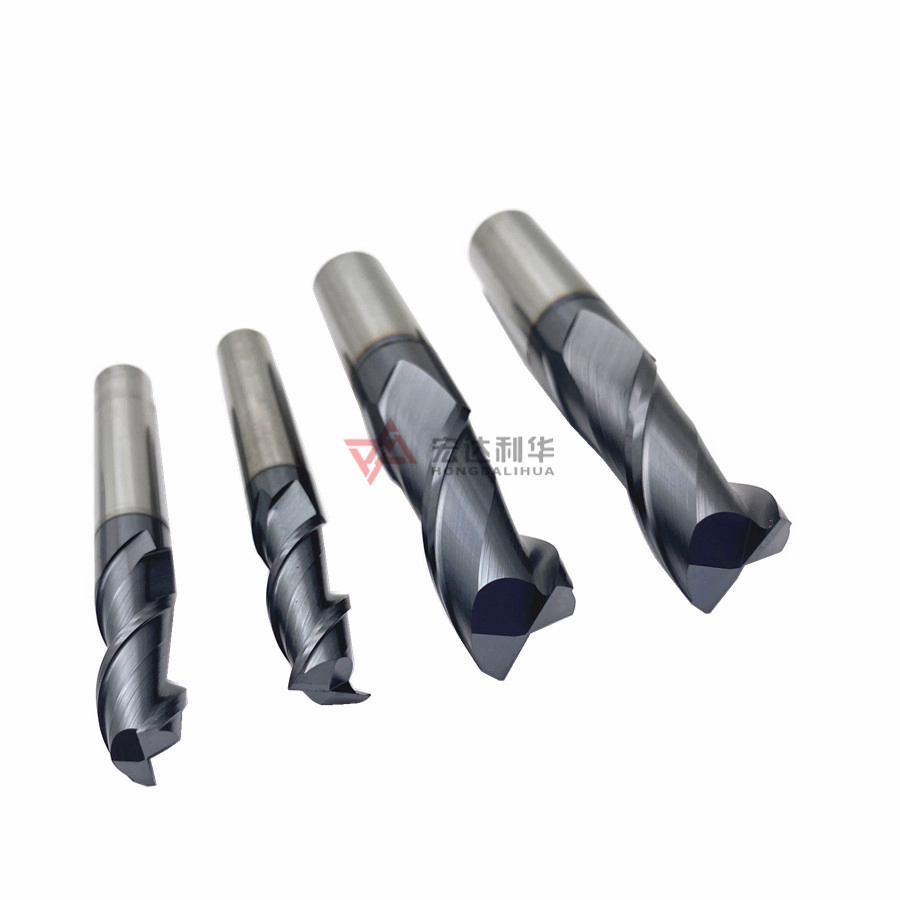 HRC65 Carbide End Mills 2 Flutes Micro Ball Nose End Mills CNC Cutting Tools