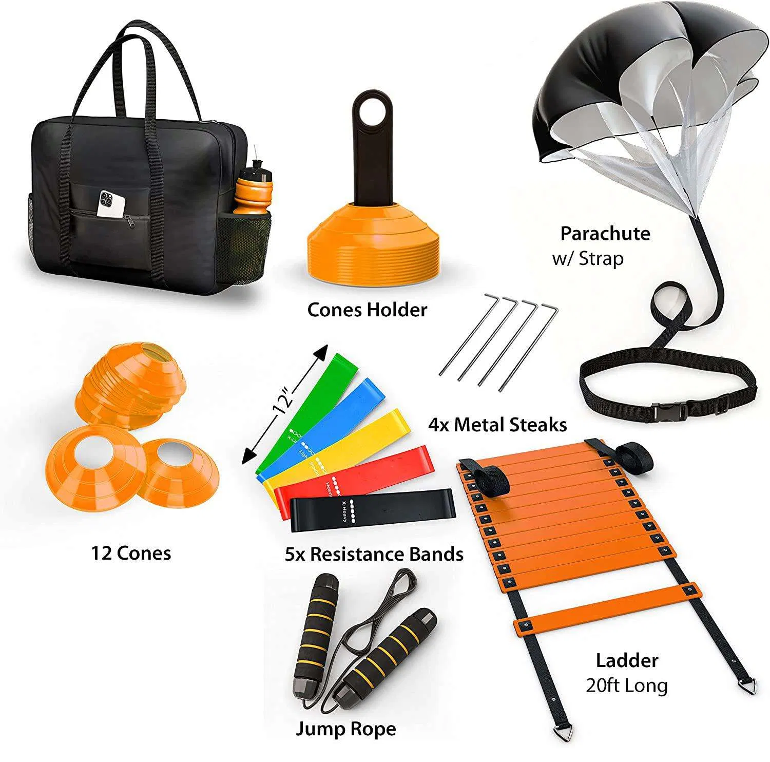 Sport Colorful Football Equipment Speed Agility Training Set Cone Marker Cones Football Soccer Training Equipment