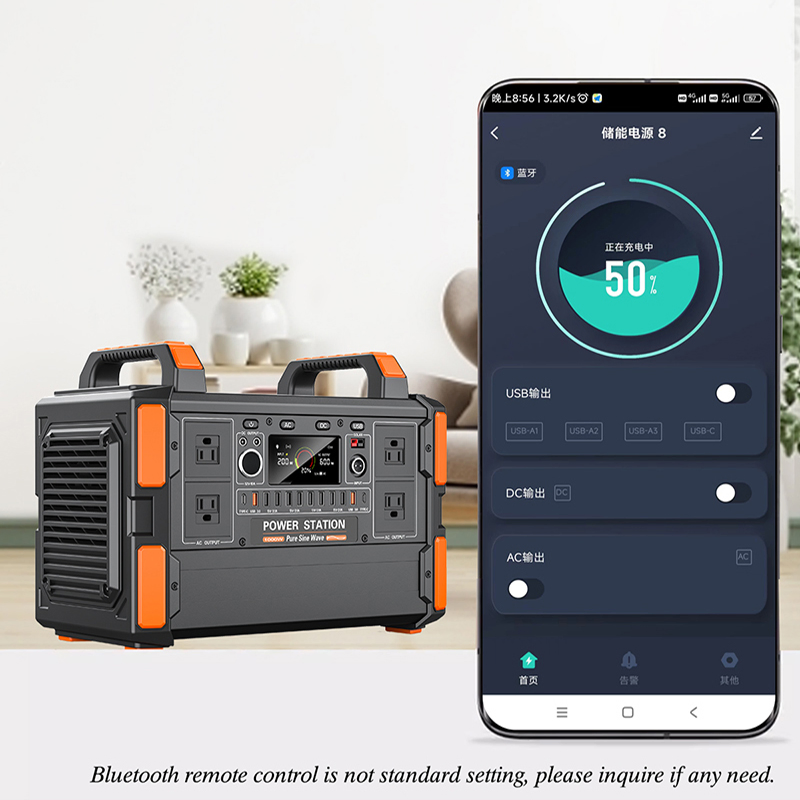 Portable 600W 800W 1000W 1200W 1500W 1800W 2kw 3 Kw 5kw Solar Battery Generator Home Camping Emergency Backup Power Station 500kwh 1000kwh