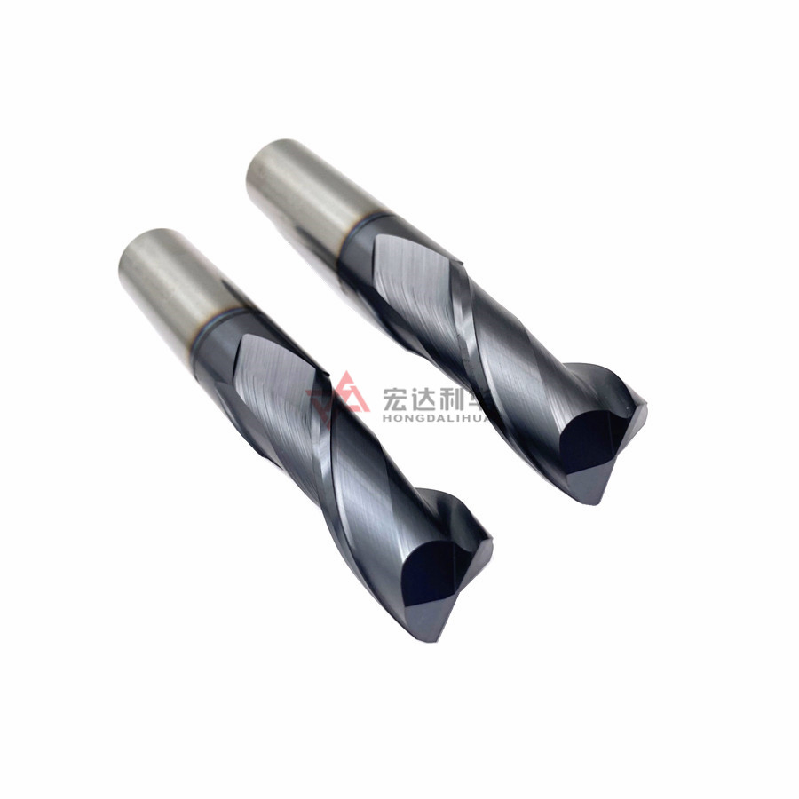 HRC65 Carbide End Mills 2 Flutes Micro Ball Nose End Mills CNC Cutting Tools