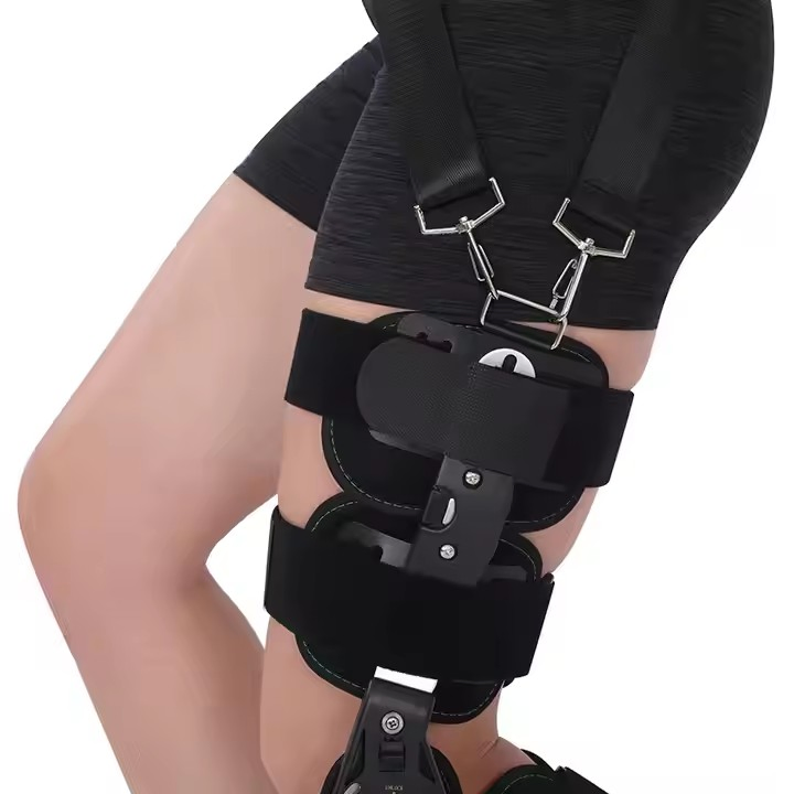 OEM Telescoping Hinged Knee Orthosis Brace Medical Orthopedic Knee Immobilizer Post Knee Support for Injury Rehab