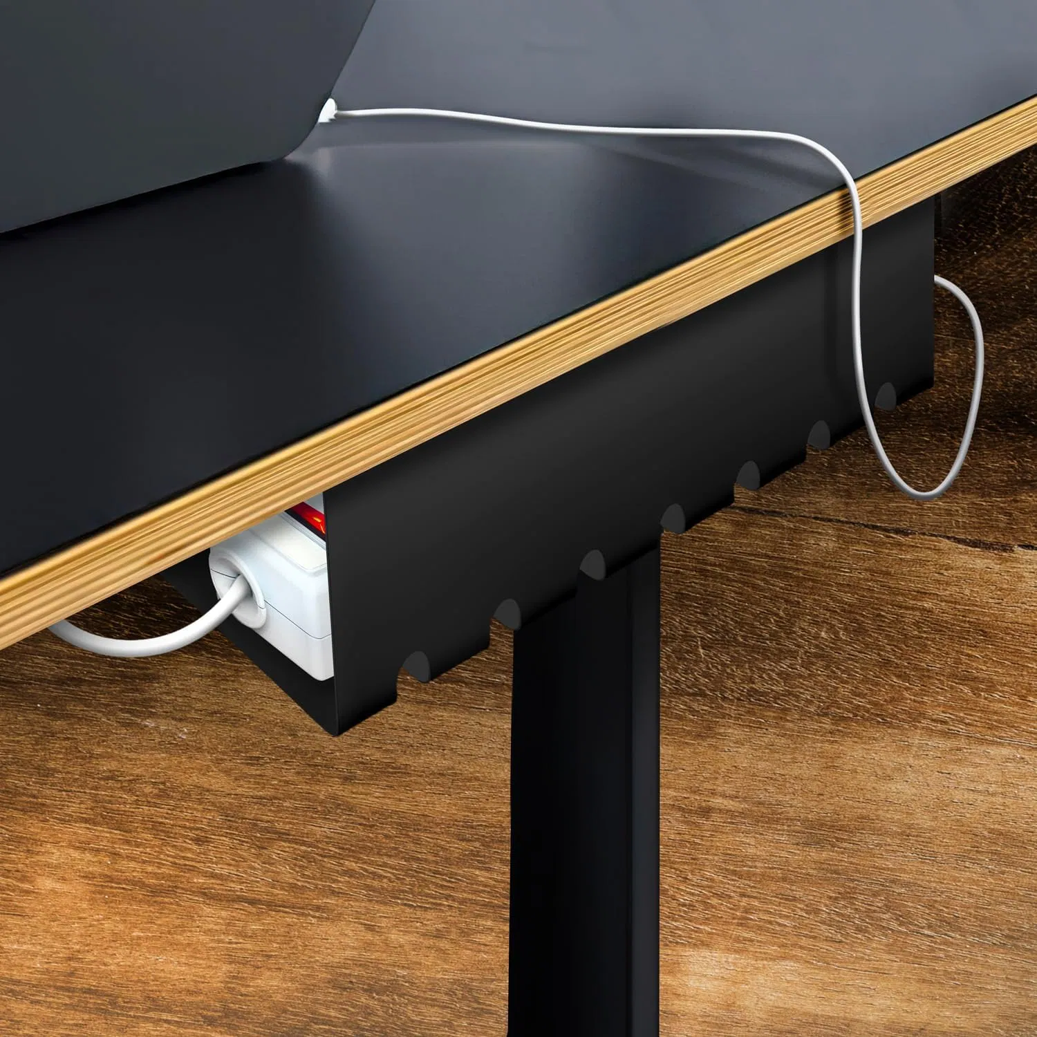 Home Office Under Table Cable Management System Cable Duct Desk Organisation