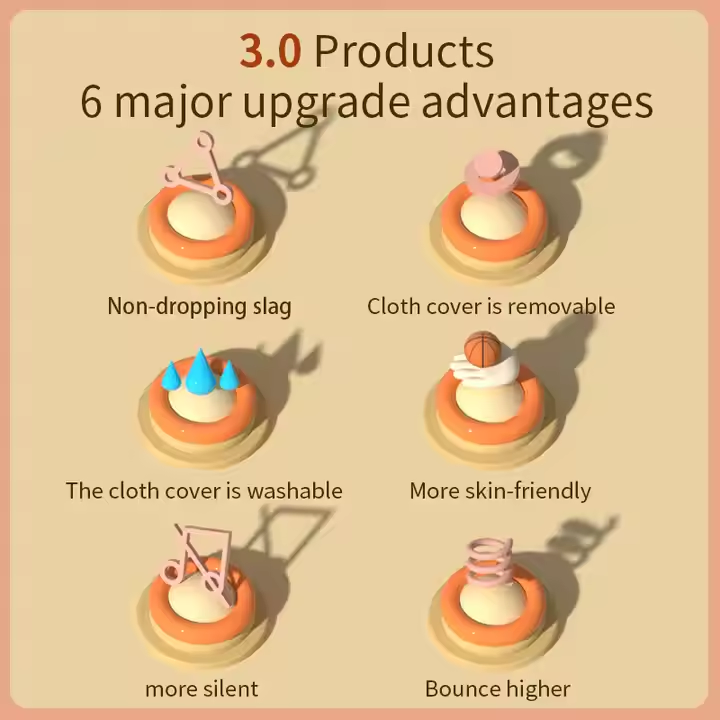 All-Ages Indoor Silent Basketball Training Set with Soft Ball