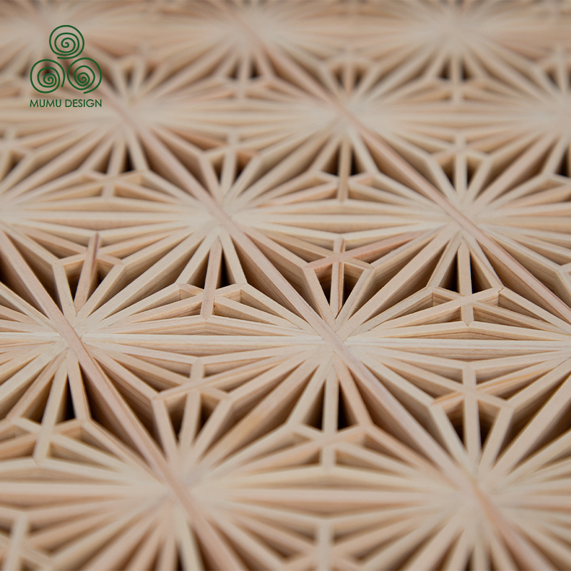 Exquisite Handmade Wooden Lattice for Luxury Home Interior Kumiko Feature Wall