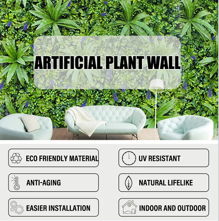 Artificial Green Grass Wall Panel