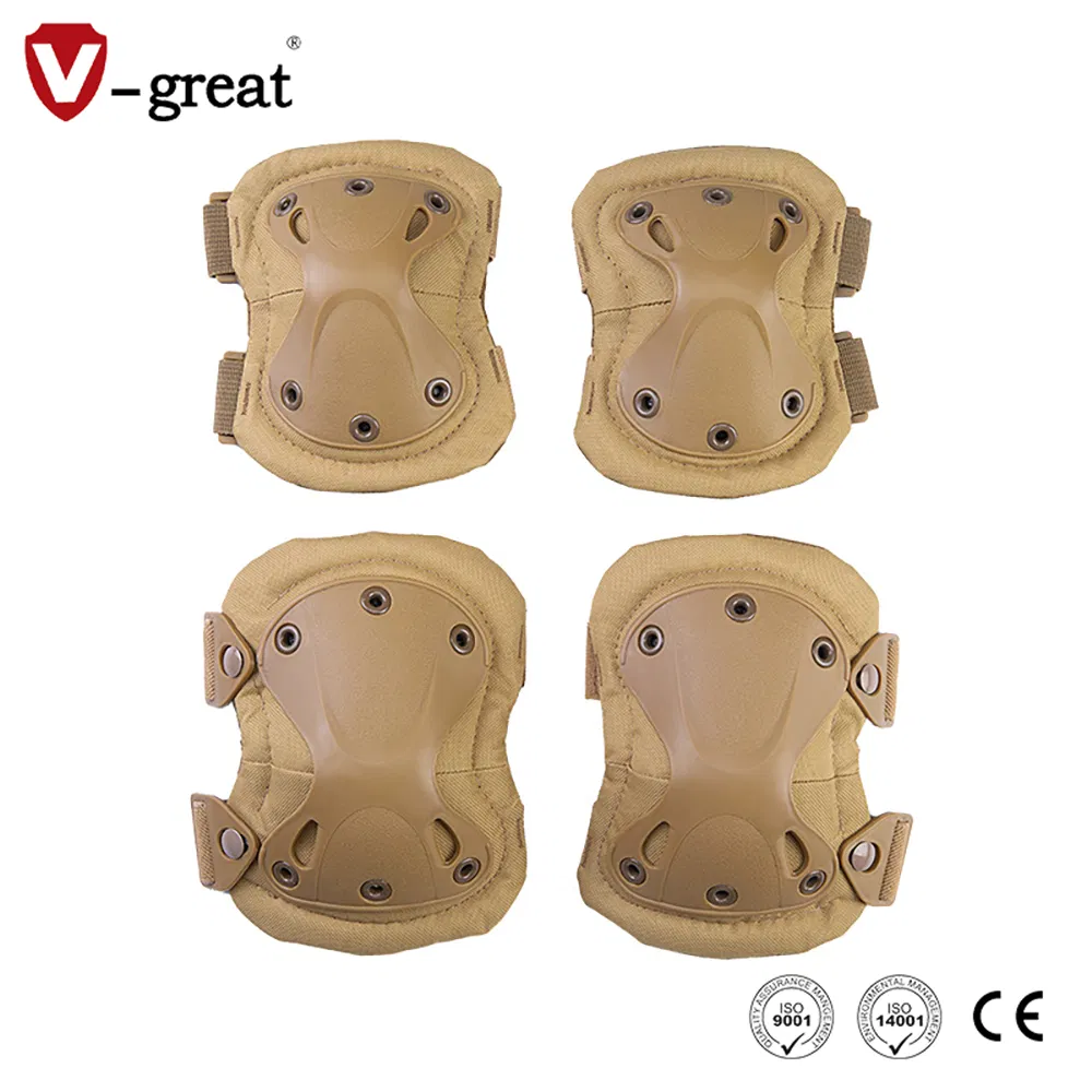 4-Piece Outdoor CS Sports Protection Field Combat Tactical Gear Knee Elbow Pads