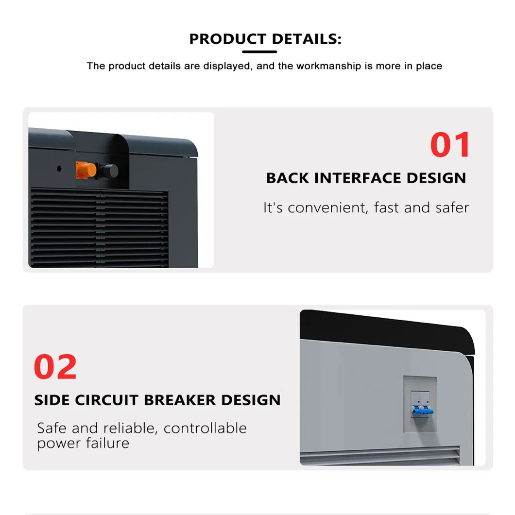 Compact 51.2V Solar Energy Storage Device Compatible with Small Solar Systems, Fishing Gear, and Medical CPAP Machines Using LiFePO4 for Home/Outdoor Battery