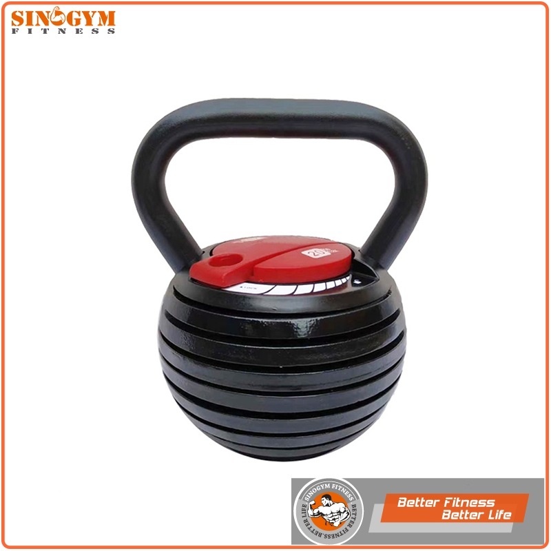 Adjustable Gym Fitness Training Weight Kettlebell Set with Solid Steel Weight Plate
