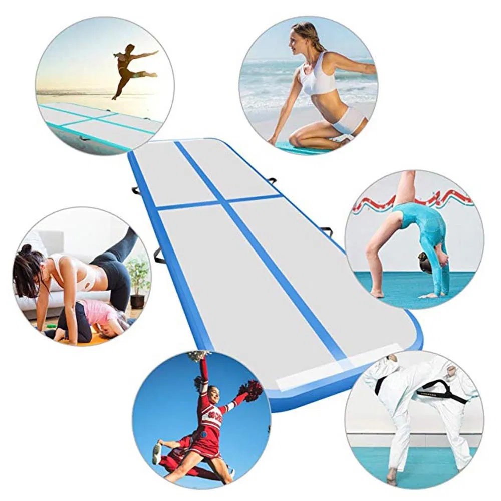 Gym Inflatable Air Track Mat Tumbling Yoga Mat Floor Home Gymnastics Tumbling Tumble 3m 4m 5m 6m Rainbow Airtrack