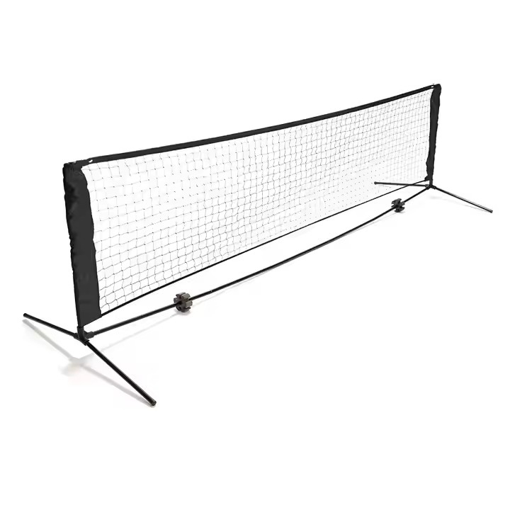 Steel or Aluminum Material Made Fixed Inground Round Tube Tennis and Pickleball Post Net System