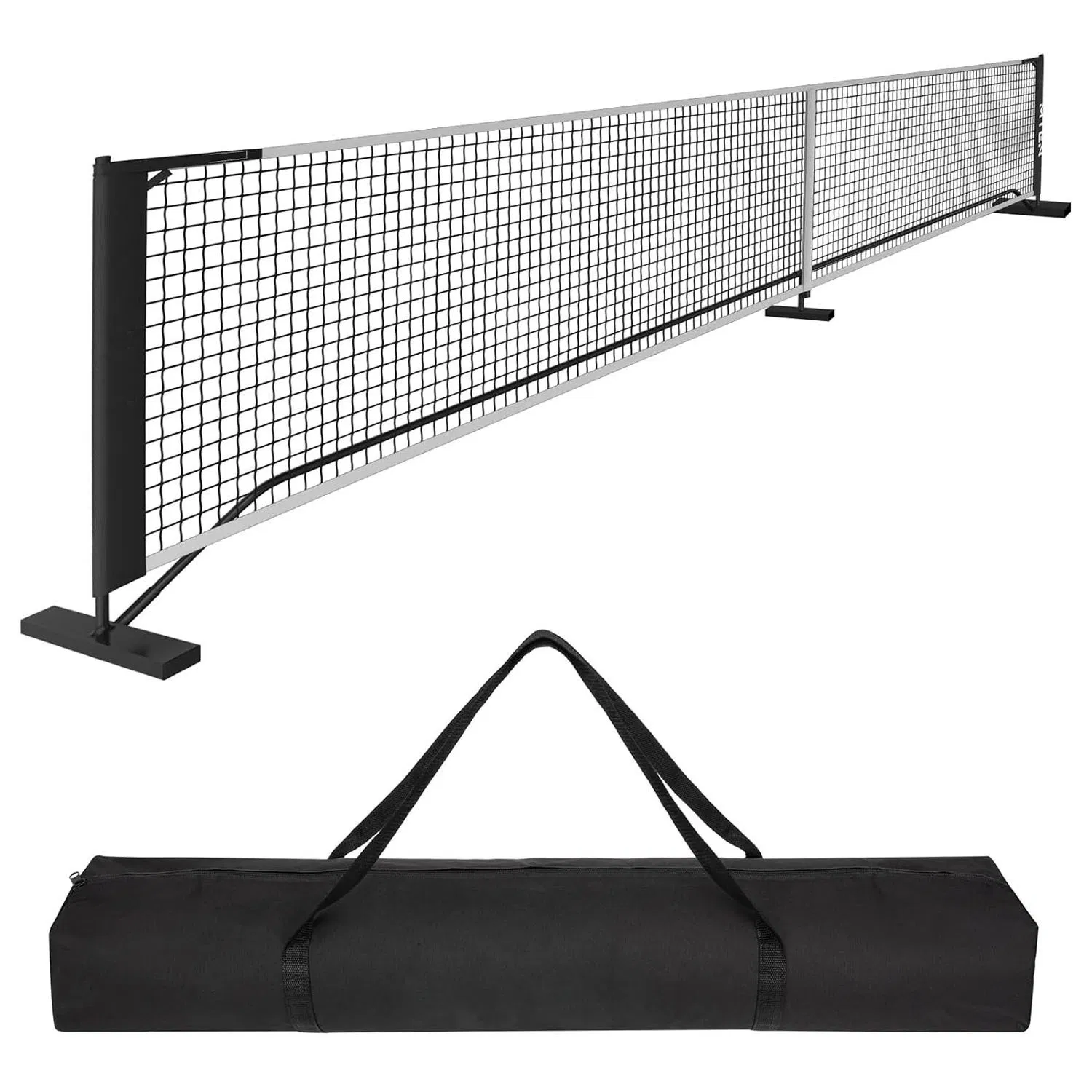 22FT Usapa Regulation Size Portable Pickleball Net System with Wheels and Storage Bag for Indoor Outdoor Game Sports Kit