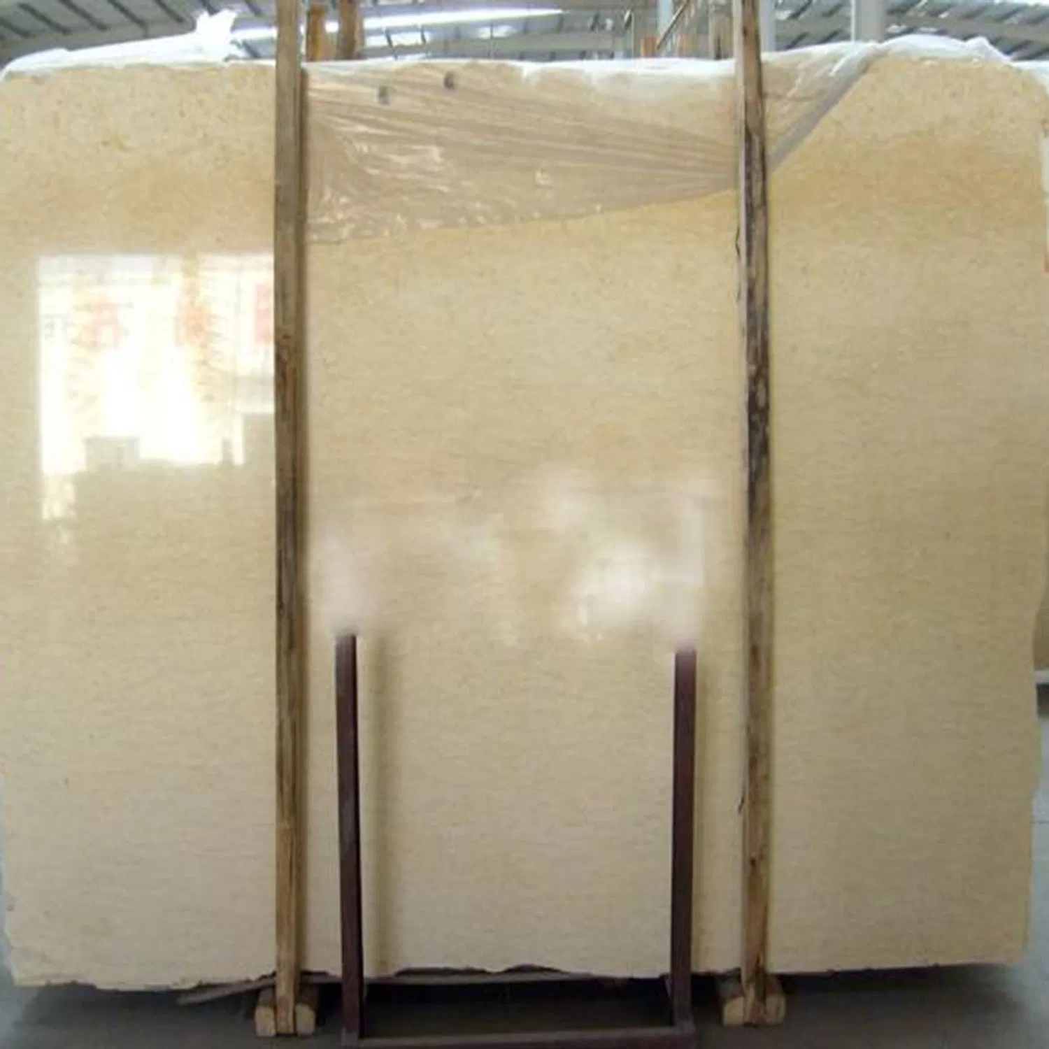 Slab and Tile Egypt Honey Beige Marble Wall for Home Decoration