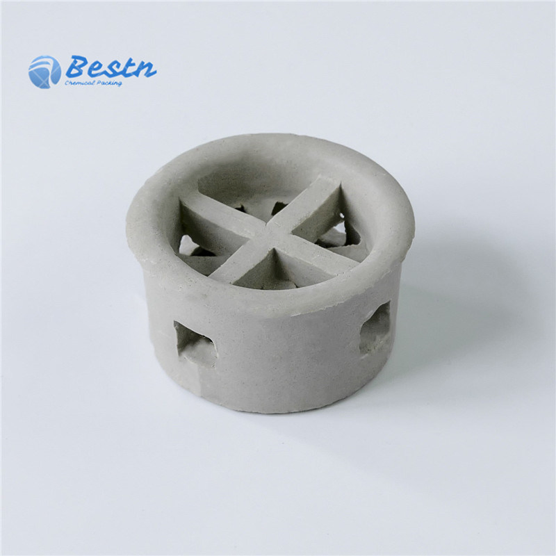 Ceramic Ring Has High Heat Transfer Efficiency, Acid and Heat Resistance Cascade Micro Ring Ceramic Tower Packing Micro Ring