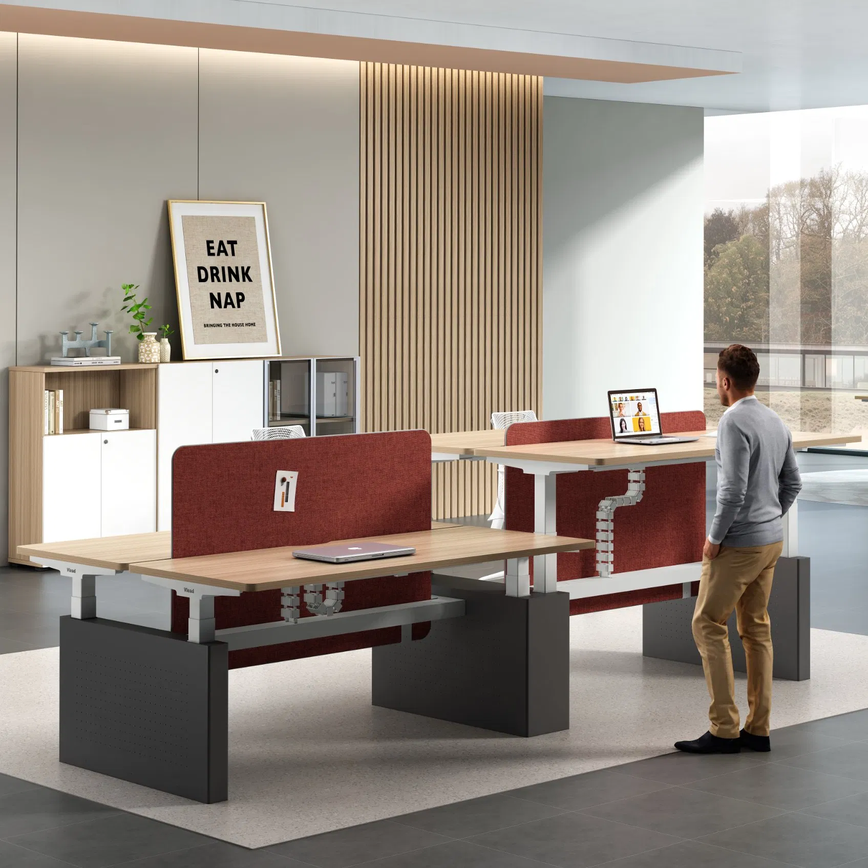 Factory Price Electric Converter Computer Adjustable Height Standing Desk