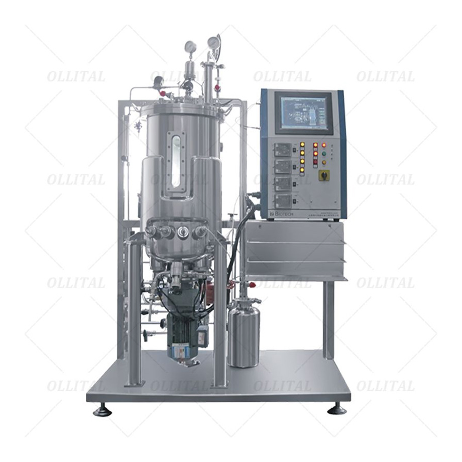 Ollital Automated Bioreactor Fermentation for Lab with PLC and Touchscreen Control