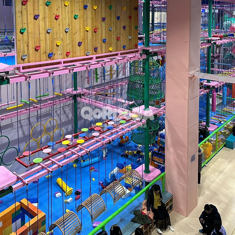 Indoor Playground Ninja Training Warrior Track Kit Unleashes Your Kid's Strength and Agility