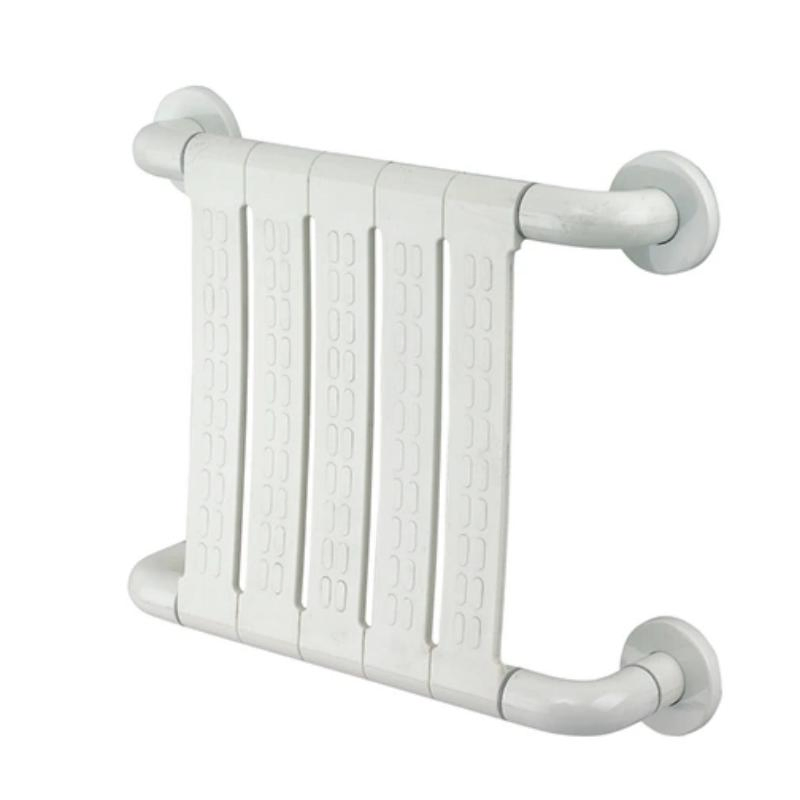 Ergonomic White Toilet Back Support with Grip Technology