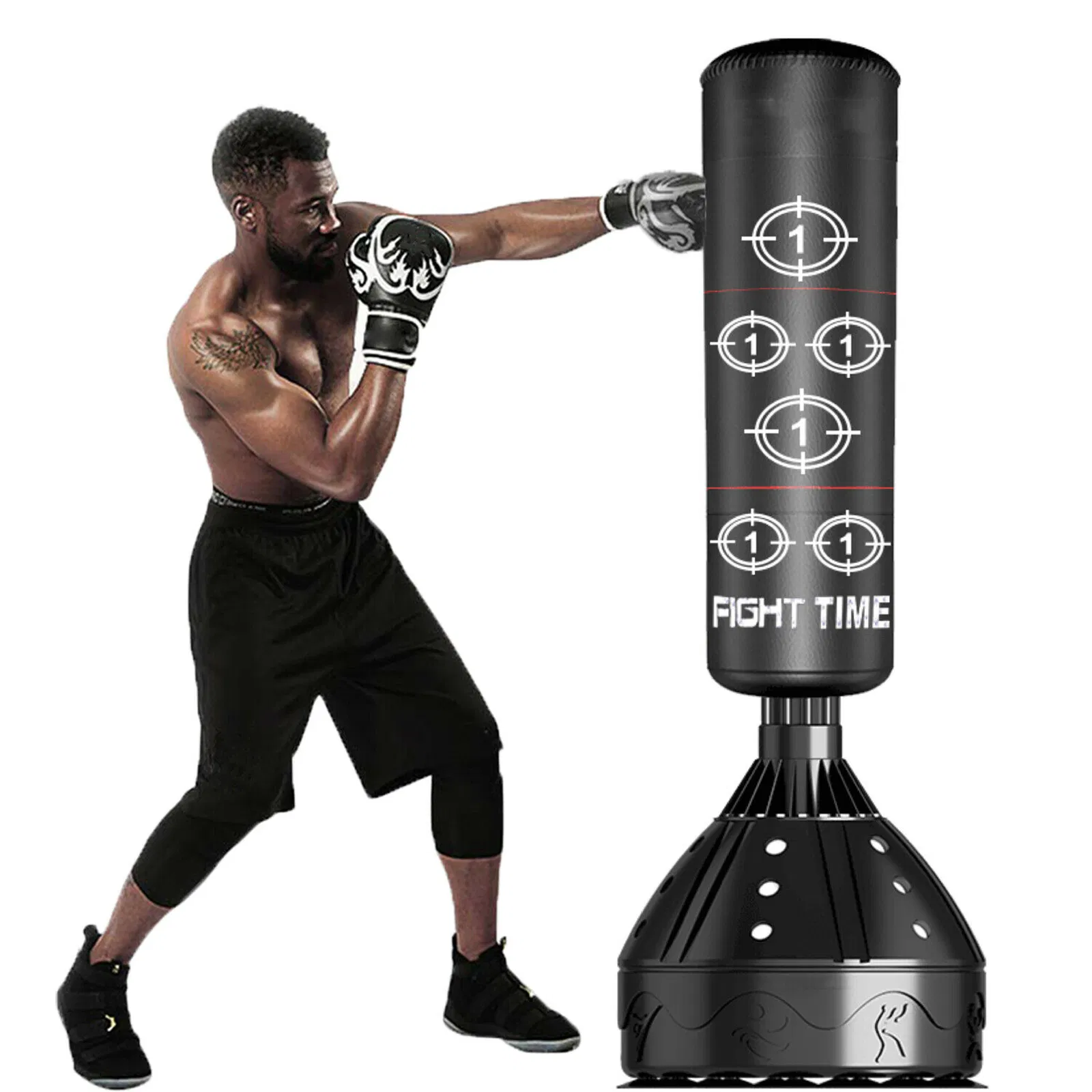 2024 New Design Custom Fitness Inflatable Training Boxing Standing Punching Bags