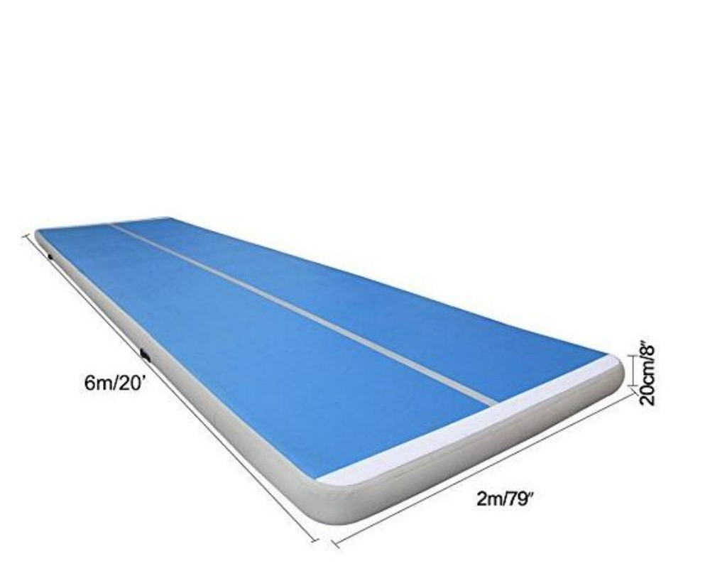 Gym Inflatable Air Track Mat Tumbling Yoga Mat Floor Home Gymnastics Tumbling Tumble 3m 4m 5m 6m Rainbow Airtrack