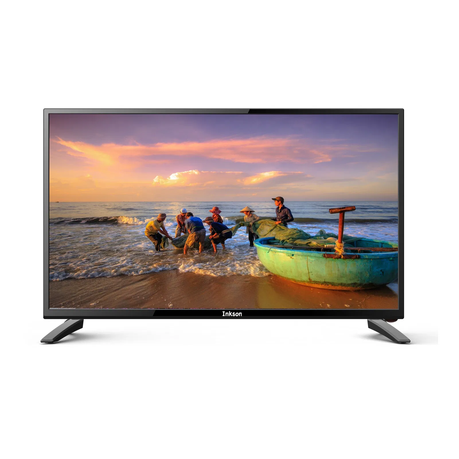 24 Inch CE-Certified off-Grid 5V/12V Output Solar-Powered TV with Built-in Generator