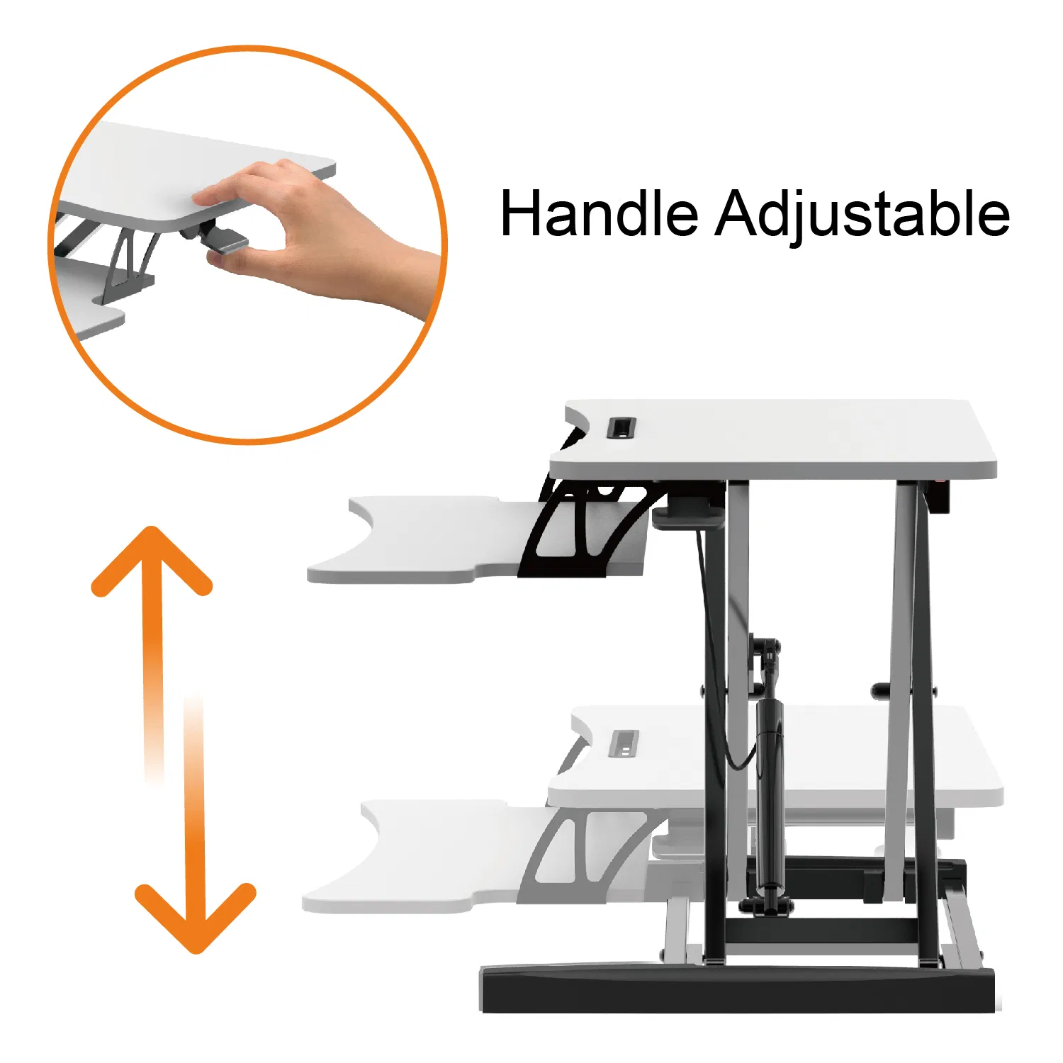 Ergonomic Sit Standing Desk Height Adjustable Working Desk Converters for Modern Office