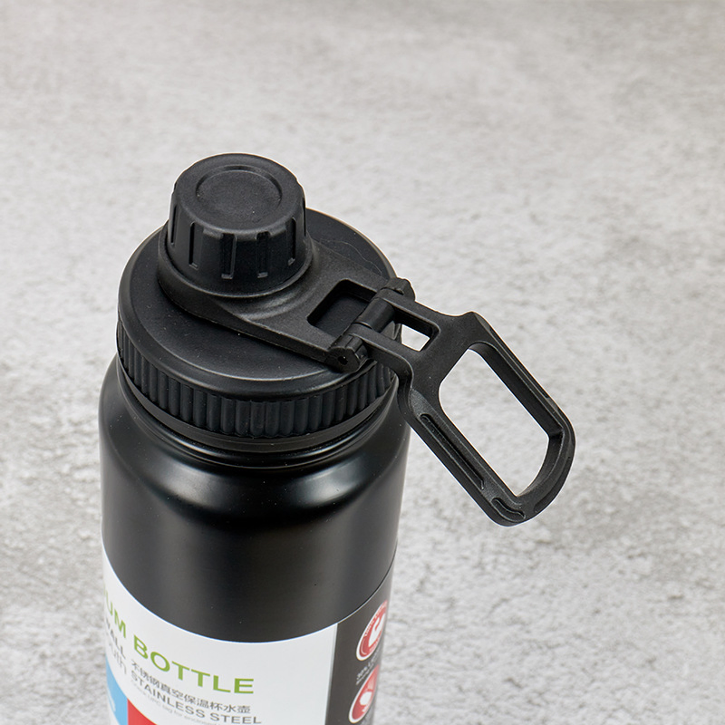 600ml 800ml 1000ml Vacuum Flask Stainless Steel Termos Heat Insulated Travel Auto Sports Gym Fitness Portable Water Bottle Double Wall Thermos with Carrying Lid