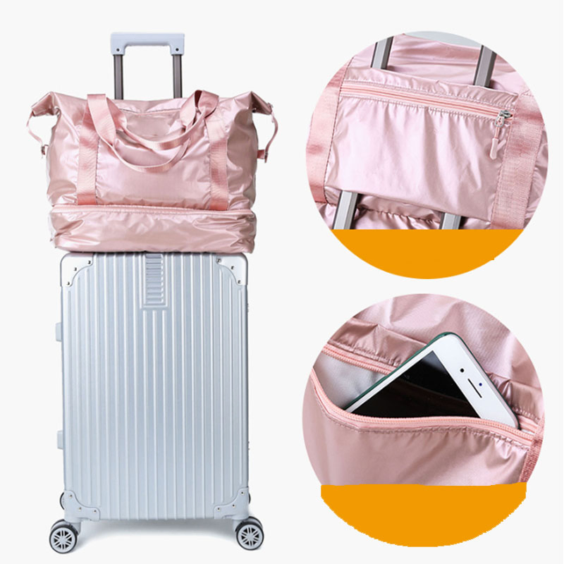 Shiny Oxford Unisex Fitness Trip Carrying Waterproof Durable New Portable Travel Bag