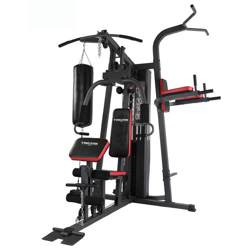 Indoor Three Station Gym Machine Multi Functional Home Gym Body Building Equipment Mutli Function Station