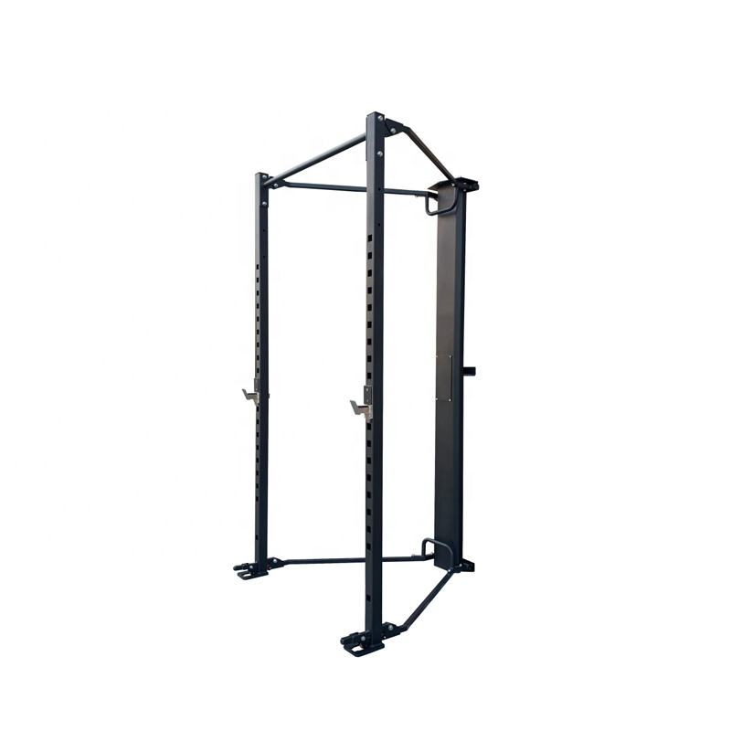 Functional Garage Adjustable Wall Mounted Gym Equipment Power Cage Half Folding Squat Rack