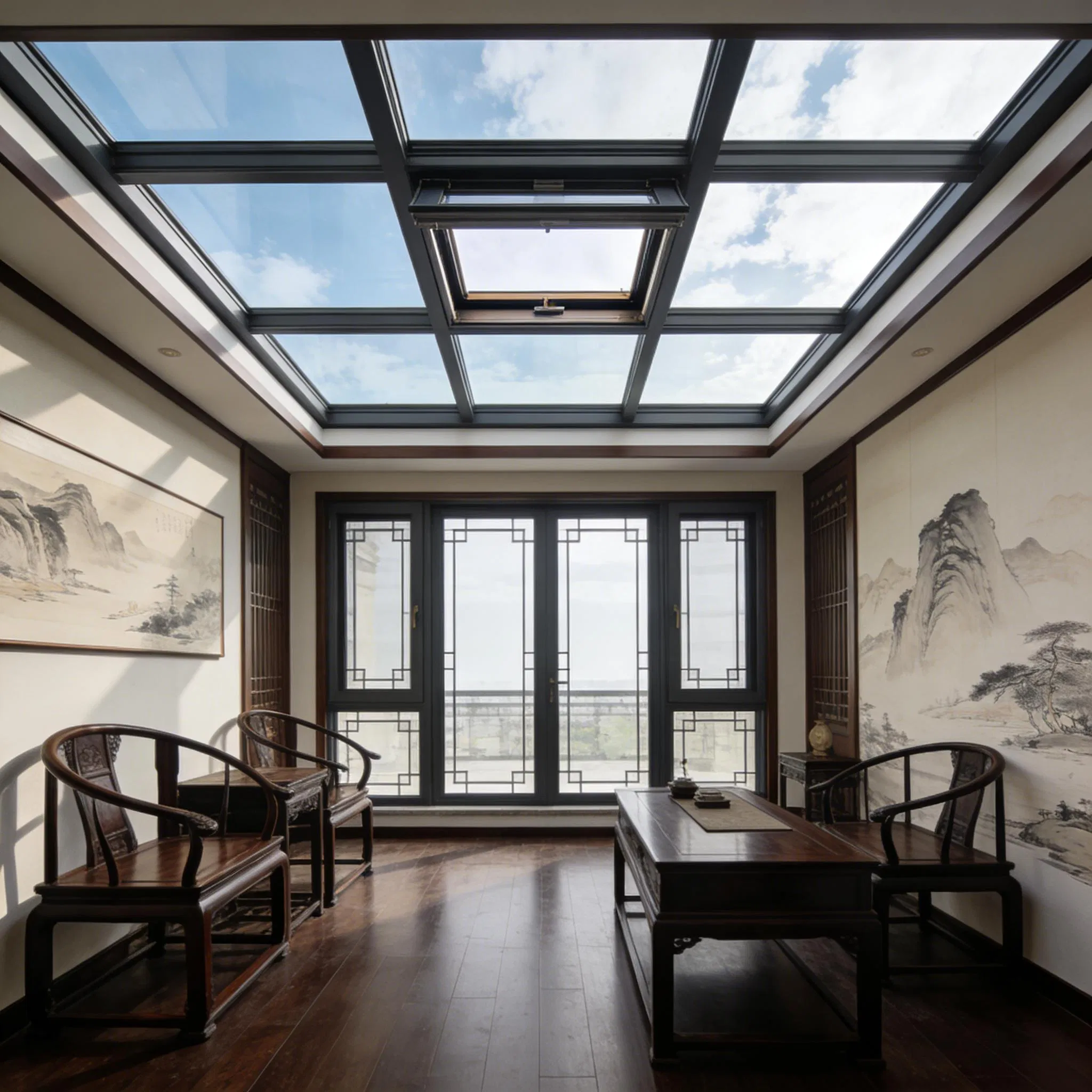 Skylight Featuring 6061-T6 Alloy Anodized Surface 2 5mm Frame