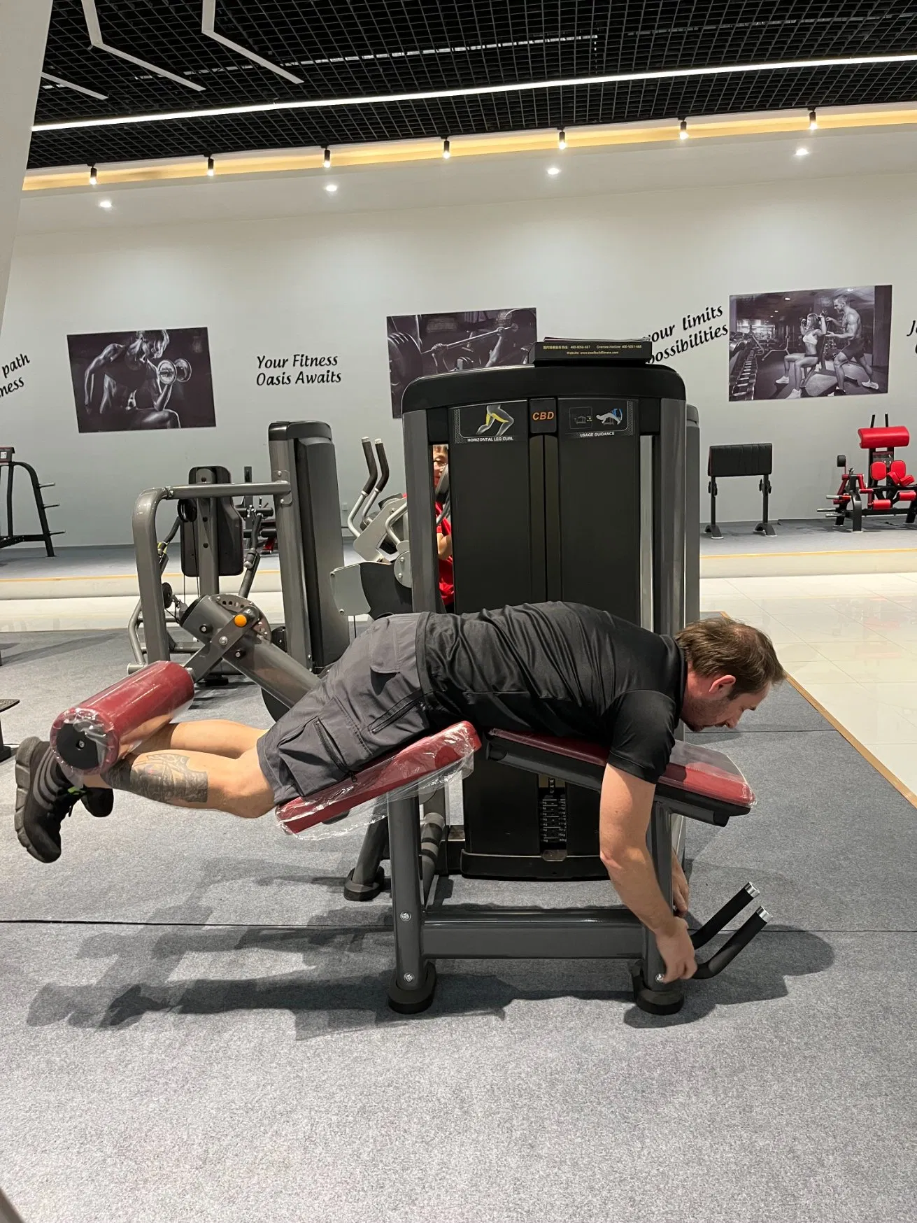 Factory-Direct Professional Fitness Equipment Prone Leg Curl Machine: Durable, Adjustable for Gym/Home Strength Training Equipment