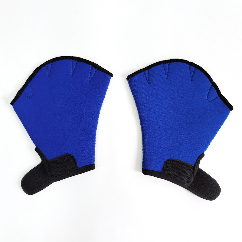 Wholesale Swimming Gloves Aquatic Fitness Water Resistance Fit Paddle Training Fingerless Gloves