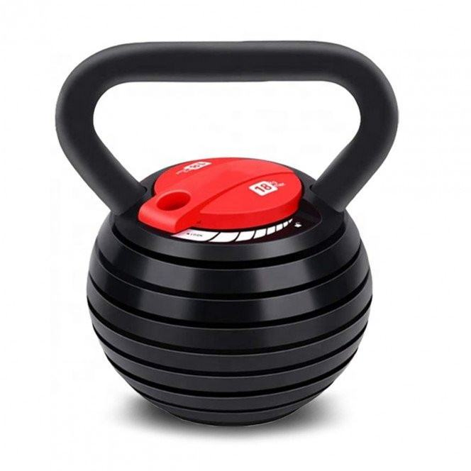 High Quality Gym Equipment Fitness Gym Free Weight 18kg/40lb Adjustable Kettlebell