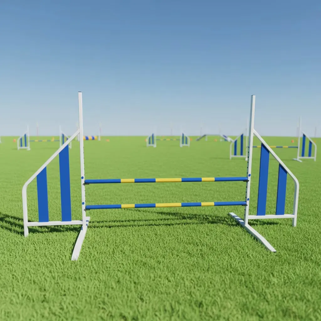 Aluminum Pet Dog Agility Training Jump Hurdle