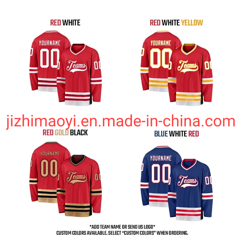 Wholesale Dropshipping Custom Hockey Jerseys Adult &amp; Youth Team Uniforms Personalized Ice Hockey Clothes Gears Sports Jerseys
