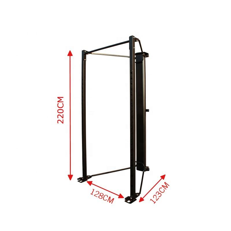 Functional Garage Adjustable Wall Mounted Gym Equipment Power Cage Half Folding Squat Rack