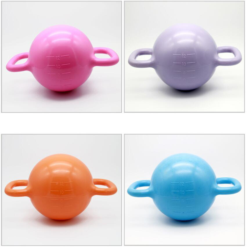 Adjustable Weight Kettlebell Portable Water Filled Inflatable Kettlebell with 2 Handles for Multiple Grip Bl12871