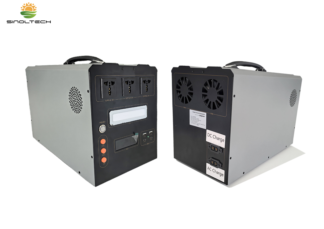 3000W Solar Power Generator LiFePO4 Battery AC/DC Output off-Grid Power Solution