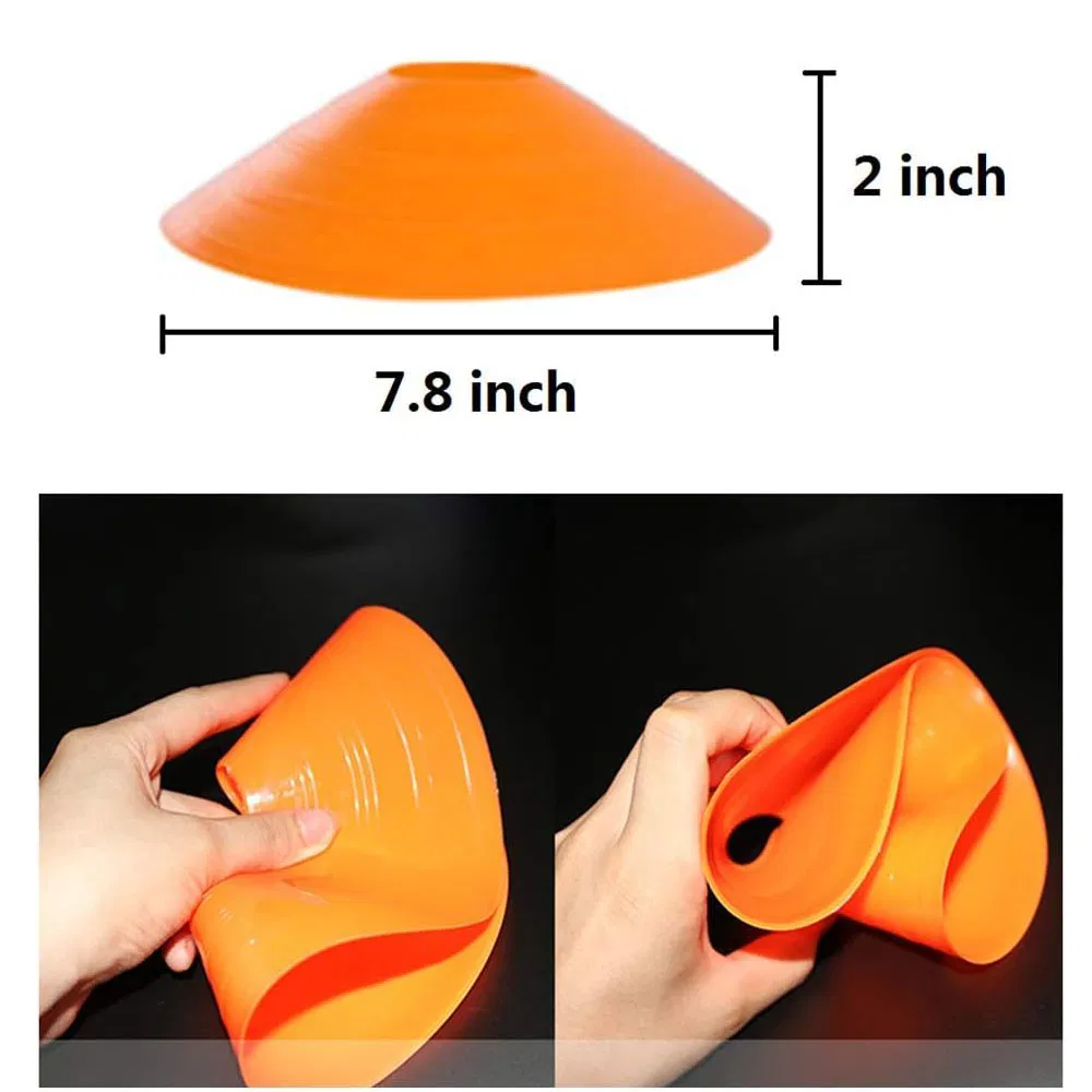 Sports Equipment Wholesale Unbreakeable Small Custom Football Disc Agility Training Soccer Cones