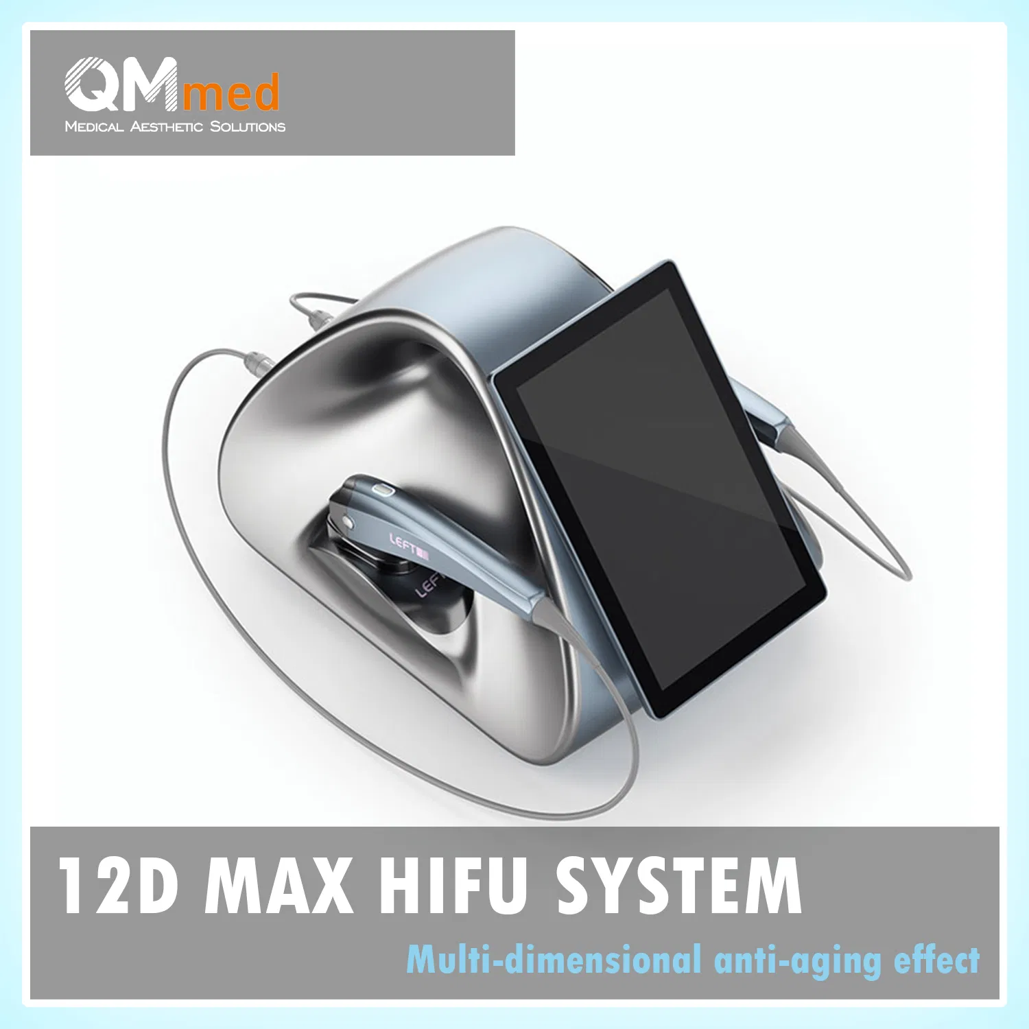 12D Smart Multi-Dimensional Focused Ultrasound Anti-Aging System 7 Depth Cartridges Precision Targeting Smas Layer 2-in-1 Face Lifting &amp; Body Slimming