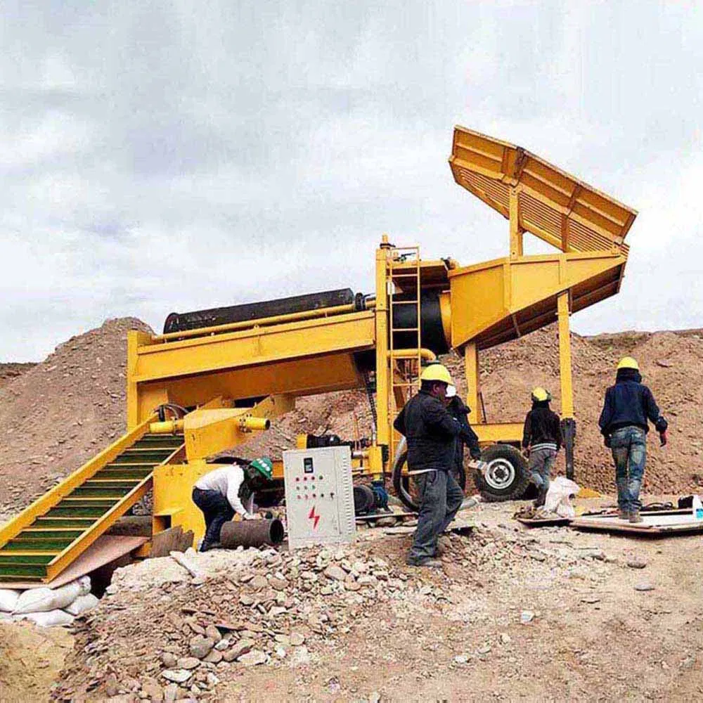 Mobile Portable Trommel Washing Machine Gold Mining Tools