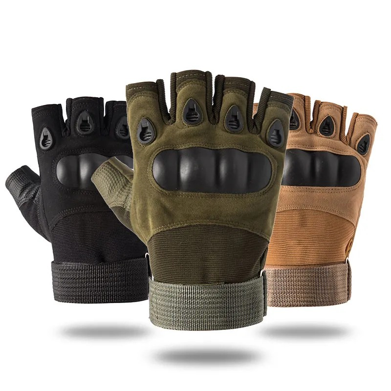 Hunting Shooting Combat Half Finger Tactical Gloves Protection Boxing Motorcycle Riding Tactical Gloves