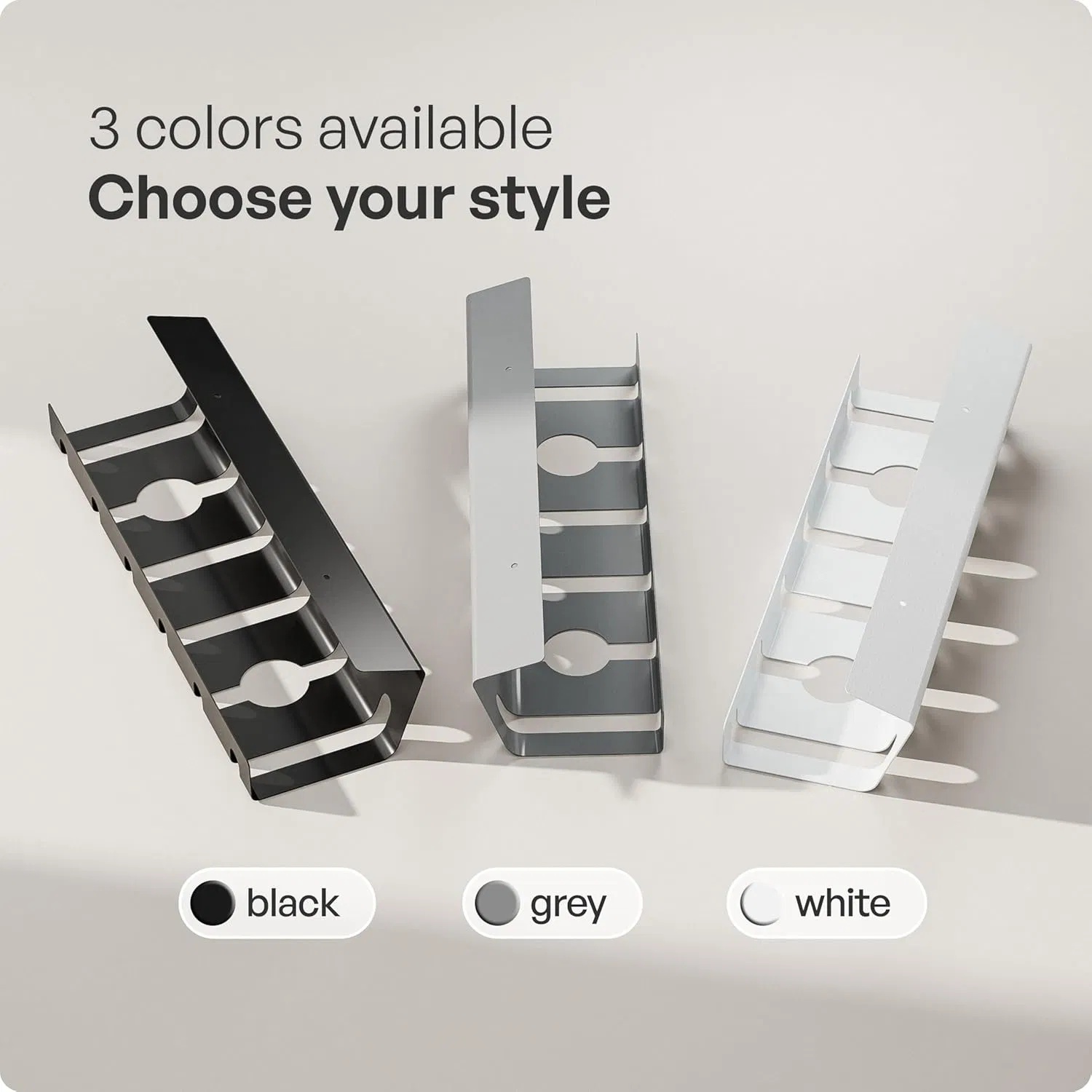 Office Under Desk Cord Organizers Steel Cable Management Tray