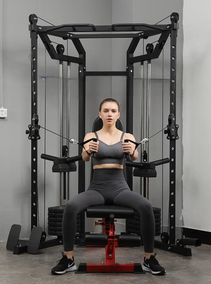 Ln Best Selling Home Gym Set Multi-Function Weight Smith Machine for Bodybuilding and Exercise Squat Rack for Weight Lifting