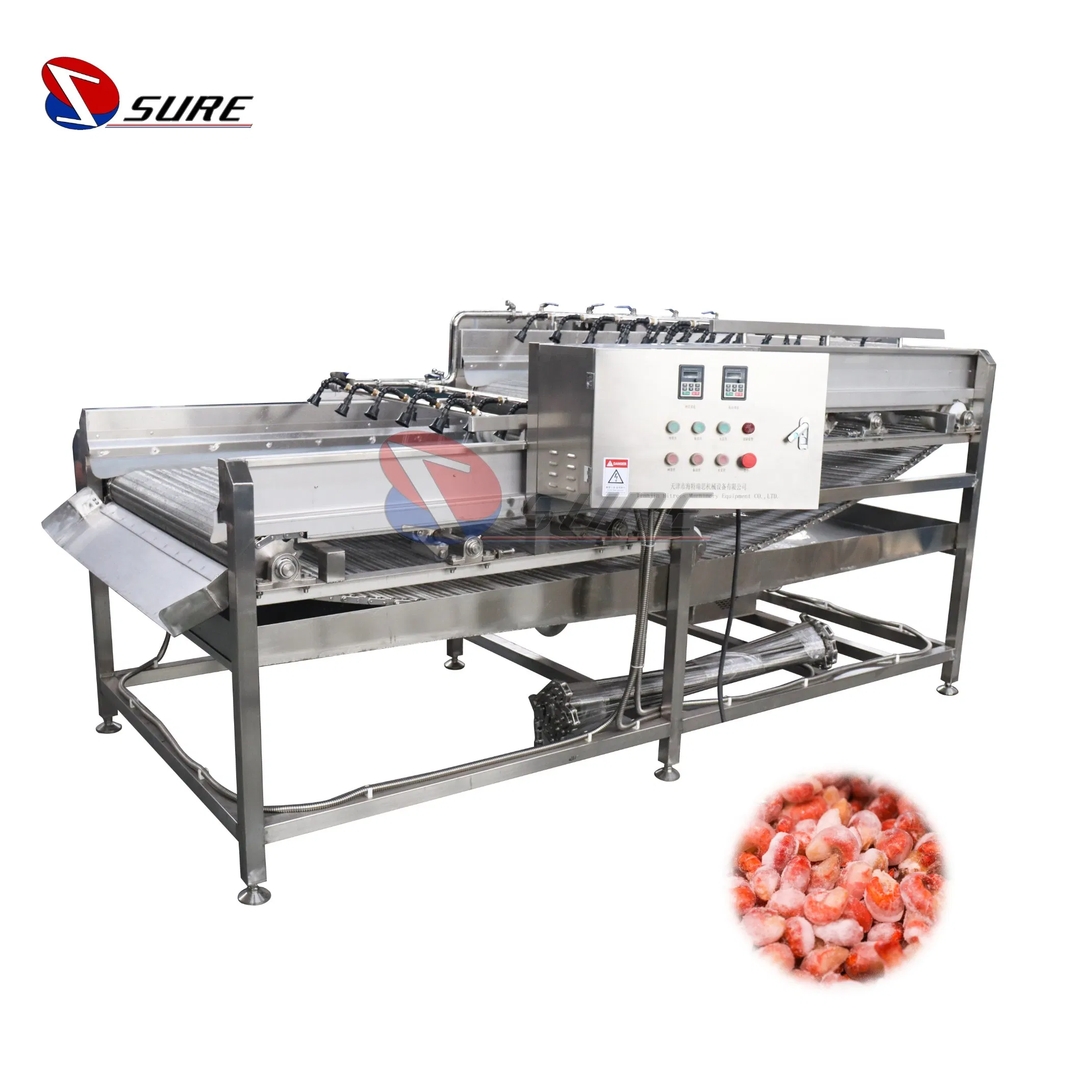 Robust Stainless Steel Ice Glazing Machine for Aquatic Products with Corrosion Resistance