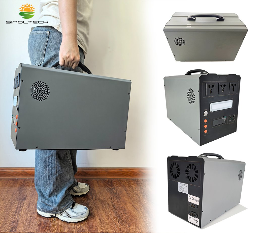 3000W Solar Power Generator LiFePO4 Battery AC/DC Output off-Grid Power Solution