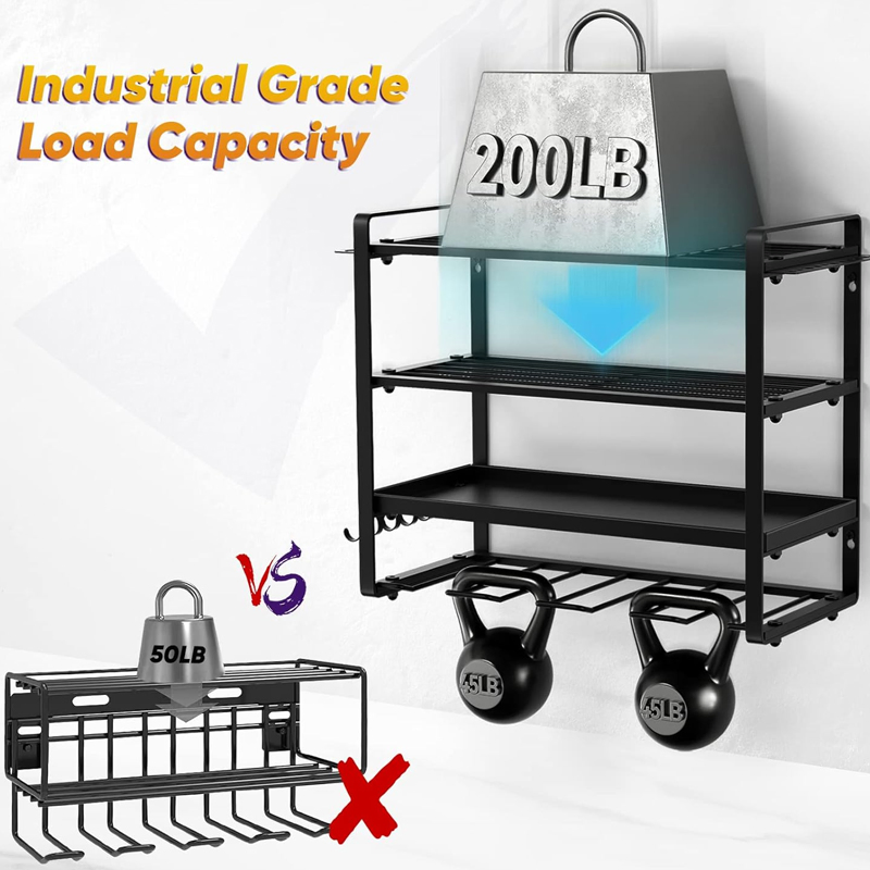 Wall Mounted Hammer Screwdriver Drill Bit Garage Power Tool Storage Rack